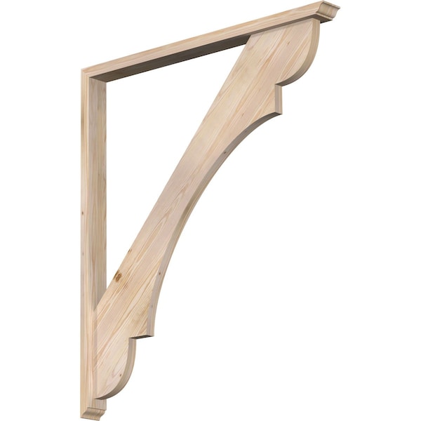 Ekena Millwork Olympic Traditional Smooth Bracket w/ Offset Brace, Douglas Fir, 3 1/2"W x 42"D x 48"H BKT0402X42X48OLY01SDF - main